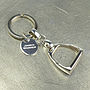 Sterling Silver Stirrup Key Ring, thumbnail 5 of 6