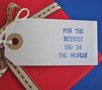 'Bestest Dad In The World' Gift Tag, 3 of 4
