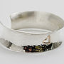 Personalised Gold Heart Silver Cuff Bangle, thumbnail 4 of 7