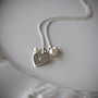 Personalised Silver Heart And Pearl Necklace, thumbnail 1 of 5