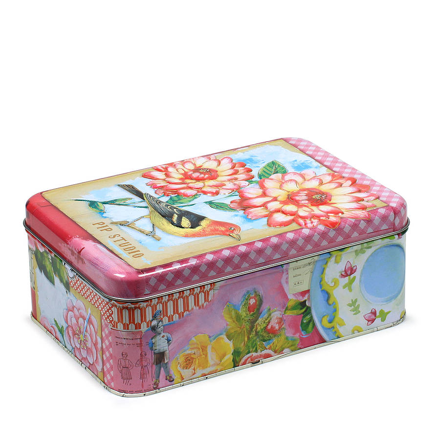 Rectangular Tin Storage Boxes By Fifty one percent | notonthehighstreet.com