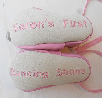 Personalised Baby's First Dance Shoes, 2 of 10
