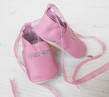 Personalised Baby's First Dance Shoes, 4 of 10