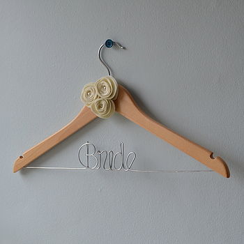 Personalised Bride Wedding Dress Hanger, 3 of 12
