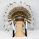 Great Plains Indian Chief Feather Headdress By The Gorgeous Company ...