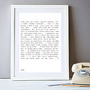my parents poem art print by crafteratti | notonthehighstreet.com