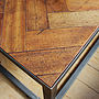 Upcycled Parquet Floor Coffee Table, thumbnail 4 of 4