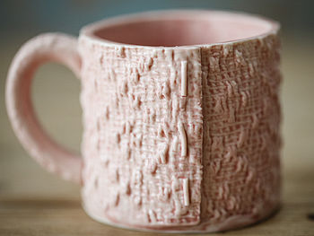 Porcelain Mug With Textile Textured Design, 2 of 7