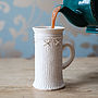 Porcelain Cup With Knitted Design, thumbnail 1 of 4