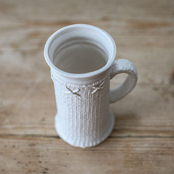 Porcelain Cup With Knitted Design, 3 of 4