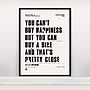 'You Can't Buy Happiness' Screen Print, thumbnail 5 of 6