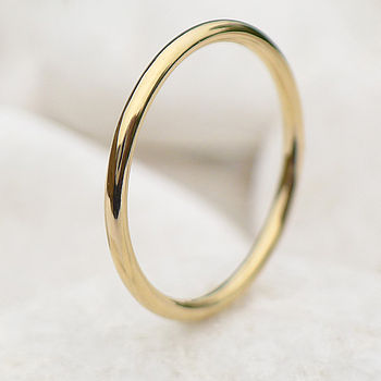 slim halo wedding ring in 18ct gold by lilia nash jewellery ...