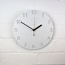 clock zero clock modern wall clock by jollysmith | notonthehighstreet.com