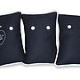 Set Of Three Embroidered World Map Cushions, thumbnail 5 of 6