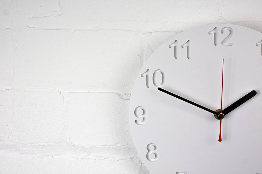 standard zero clock modern wall clock by jollysmith