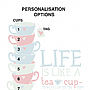 Personalised 'Life Is Like A Tea Cup' Print, thumbnail 12 of 12