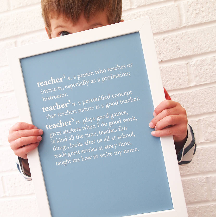 Personalised Teacher Dictionary Print, 1 of 6