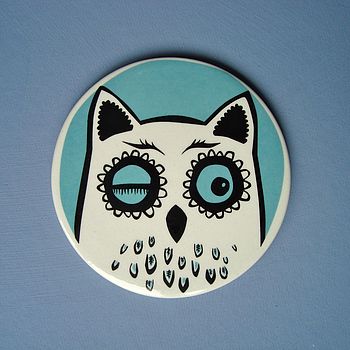 Ceramic Owl Coasters, 3 of 5