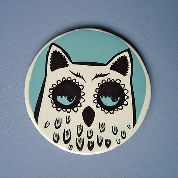 Ceramic Owl Coasters, 5 of 5