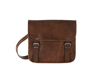 Leather Two Buckle Day Bag, 3 of 6