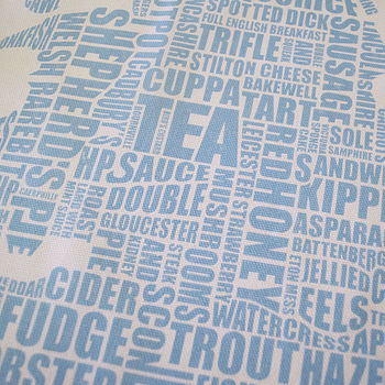 British Gastronomy Map Tea Towel, 4 of 5