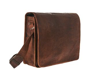 Leather Messenger Bag, 5 of 6