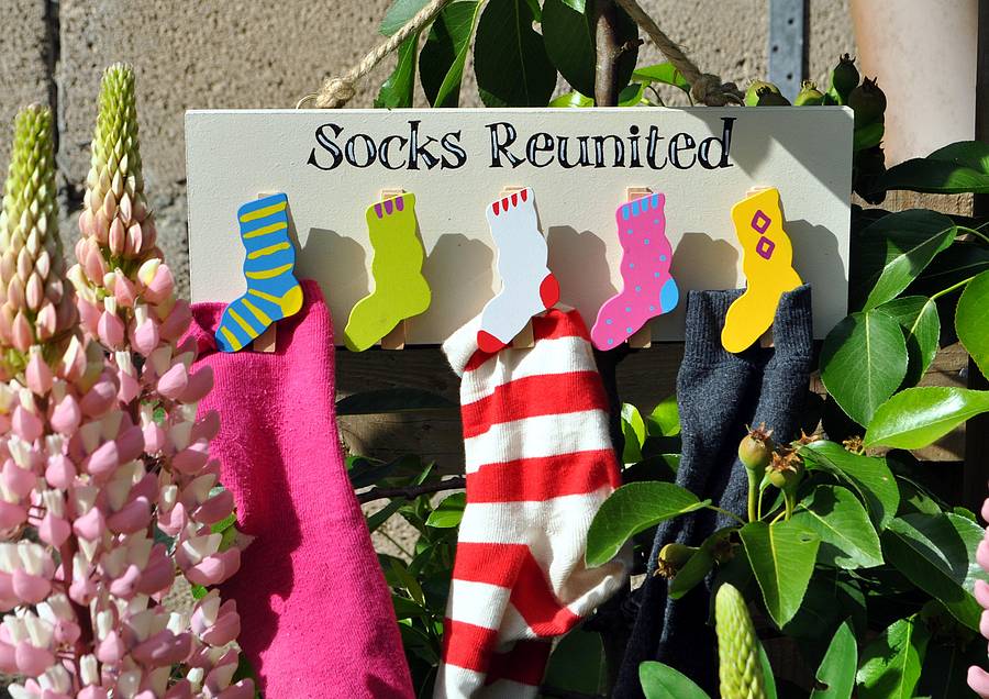 Socks Reunited Peg Board
