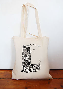 Best Of London Tote Bag By Lucy Loves This | notonthehighstreet.com