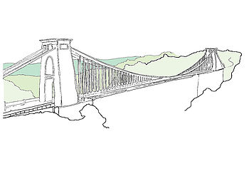 Bristol's Clifton Suspension Bridge Digital Print, 5 of 6