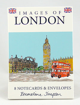 Set Of Eight London Notecards, 2 of 5