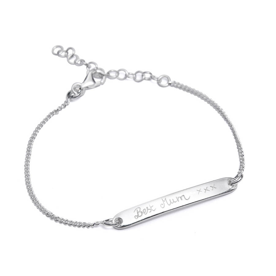 Personalised Women's Identity Chain Bracelet By Merci Maman ...