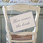 Here Comes The Bride Card Sign, thumbnail 1 of 7