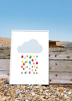 Multicoloured Rain Cloud Print, 9 of 10