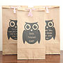 Personalised Thank You Owl Gift Bag, thumbnail 3 of 3