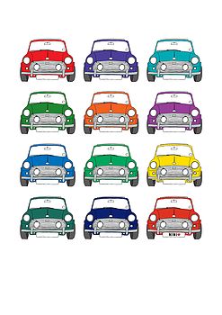 Personalised Mini Cooper Car Print, 10 of 11