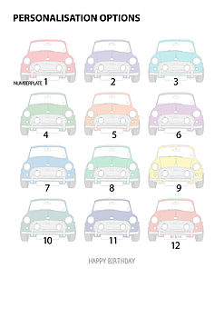 Personalised Mini Cooper Car Print, 7 of 11
