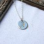 Personalised One Disc Initial Necklace, thumbnail 4 of 8