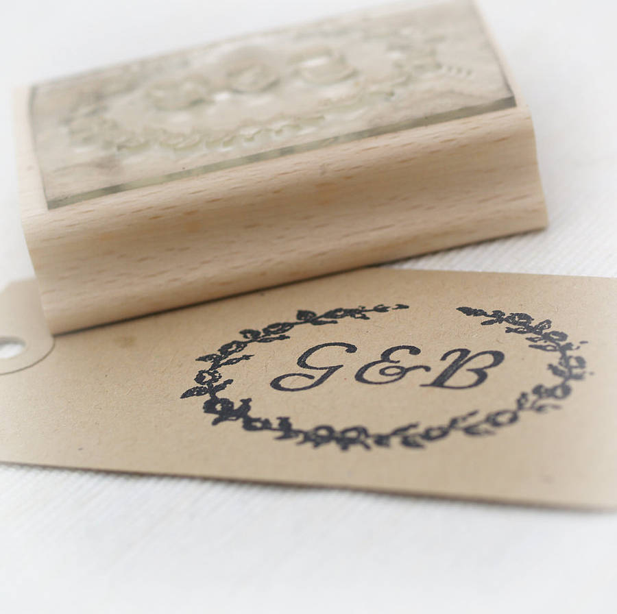 Personalised Initials Rubber Stamp By Beautiful Day ...