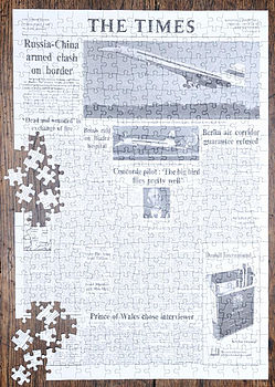 Times Newspaper Front Page Jigsaw Puzzle, 3 of 3
