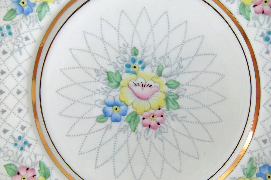 Hand Painted Vintage China Tea Set By Peony and Thistle
