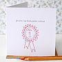 Personalised Rosette Thank You Teacher Card, thumbnail 1 of 2