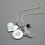 Cat Charm Personalised Silver Necklace With Birthstones, thumbnail 11 of 11