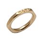 Personalised Hexagonal 9ct Gold Ring, thumbnail 1 of 5