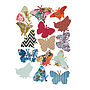 Vintage Style Butterfly Vinyl Wall Stickers, thumbnail 2 of 3