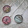 Personalised Vintage Map Necklace, thumbnail 2 of 4