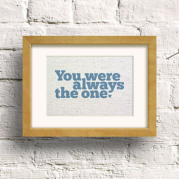 'You Were Always The One' Print, 3 of 12