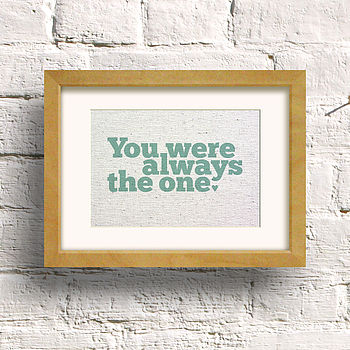 'You Were Always The One' Print, 6 of 12