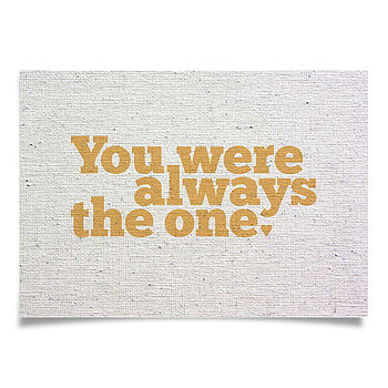 'You Were Always The One' Print, 11 of 12