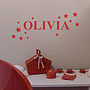 Personalised Name Stars Wall Sticker, thumbnail 3 of 6