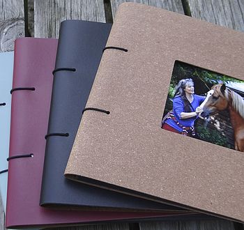 Square Frame Fronted Leather Photo Album, 10 of 12